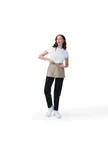 image of Chef Works FREV-KHA-0 Waist Apron – 11.75" L x 21" W, Reversible, 3 Pockets, Poly/Cotton 65/35, Khaki