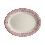 image of Steelite HL52563923 - Oval China Platter 10" x 7.75", Willow Rose, Dishwasher Safe 500°F - 24/Case