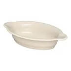 image of Steelite HL587350 Oval Baking Dish, 13 oz (9.125" x 5.625" x 2"), Fiesta Linen China, Oven Safe to 425°F - 4/Case