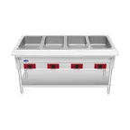 image of Atosa USA EHS-OW-4 58" 4-Well Electric Steam Table, Undershelf, 120V