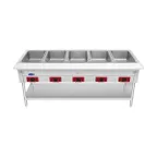 image of Atosa USA EHS-OW-5 72" 5-Well Electric Steam Table, Undershelf, 240V