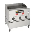 image of Cookshack CB036 38" Cast Iron Wood Burning Charbroiler, Free Standing / Wood Fired