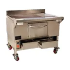 image of Champion Tuff Grills TG 36 36" Cast Iron Wood Burning Charbroiler, Free Standing / 15,000 BTU