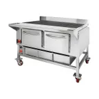 image of Champion Tuff Grills TG 48 48" Cast Iron Wood Burning Charbroiler, Free Standing / 25,000 BTU