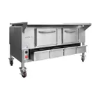 image of Champion Tuff Grills TG 60 60" Cast Iron Wood Burning Charbroiler, Free Standing / 25,000 BTU