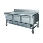 image of Champion Tuff Grills TG 72 72" Cast Iron Wood Burning Charbroiler, Free Standing / 30,000 BTU