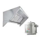 image of Hoodmart EXSS006C 6' x 30" Concession Trailer Hood System, Constructed w/ 18 Gauge 430 SS