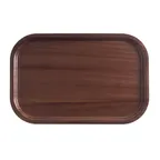 image of Cambro 3253308 Metric Tray – 12-3/4" x 20-7/8" Rectangular Fiberglass Tray, Wood Design Finish, NSF