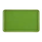image of Cambro 3343113 Metric Tray – 13" x 17", Green Fiberglass Rectangular Serving Tray, NSF Certified