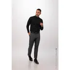 image of Chef Works SFB01-BLK-M Dress Shirt – Men’s Long Sleeve, Black, Medium, 64/34/2 Poly/Cotton/Elastane