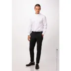 image of Chef Works SFB01-WHT-L Dress Shirt – Men’s Long Sleeve, White, Large, 64/34/2 Poly/Cotton/Elastane