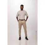 image of Chef Works SFB02-NAT-3XL Dress Shirt – 3XL Men’s Verismo Long Sleeve, Natural Khaki, 62/38 Cotton/Poly