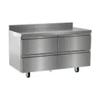image of Delfield STD4564NP 64" 4-Drawer Worktop Freezer, Stainless Steel Exterior, 19.68 cu. ft.