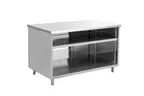 image of Hubert 29745 Stainless Steel Top 54" - 62" Work Table