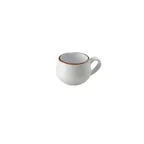 image of GET PA1605404312 - 9.1 oz Porcelain Tea Cup, Beige Corona Artisan Finish, 9.1 oz Capacity, 1 Dozen