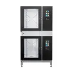 image of Blodgett INVOQ 61BE/61BE Double Full Size Electric Combi Oven Steamer w/ 10 Pan, Boiler, Touchscreen,