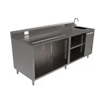 image of BK Resources BEVT-3084R Beverage Table, 84"W X 30"D