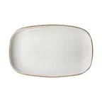 image of GET PA1605837906 China Platter, 16-7/9" x 10-2/3", Porcelain, Corona Artisan Beige, 1 Dozen