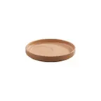 image of GET PA1930990412 China Tea Saucer, 6.1" Round Porcelain, Rustic Corona Mars - 1 Dozen