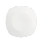 image of GET PL1100182412 China Square Plate, 9-5/8" x 9-5/8", White Corona Finish - 1 Dozen
