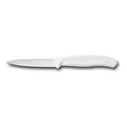 image of Victorinox 6.7607-X1 Paring Knife – 3.25" White Handle, 3" Blade, Swiss Classic – 1/Box