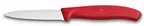 image of Victorinox 6.7631-X2 Paring Knife – 3.25" Red Handle, Wavy Blade, 3" Length – 1/Box