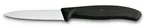 image of Victorinox 6.7633-X3 Paring Knife – 3.25" Black Handle, Wavy Blade, 3" Length – 1/Box
