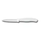 image of Victorinox 6.7637-X1 Paring Knife – 3.25" White Handle, Wavy Blade, 3" Length – 1/Box