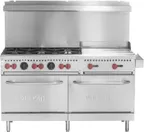 image of Vulcan SX60F-6B24G-QS-PLATINUM Gas 60" Restaurant Range