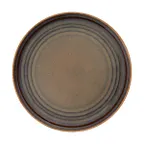 image of Ariane Porcelain AARARNC94011017 Plate, 6 2/3" Coupe Rim, Olive Darb Matt - 12/Case