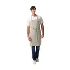 image of Chef Works ABN13-SAG-0 Bib Apron – 20.5" W x 34" D, Green, 55% Hemp 45% Tencel, Adjustable, 2 Hip Pockets