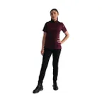 image of Chef Works BCWSZ006-MER-XL Women's Springfield Chef Coat, Merlot, XLarge, Short Sleeve, Poly/Cotton