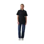 image of Chef Works CBN03W-BLK-M Chef's Coat