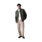 image of Chef Works CEL01-OLI-2XL Chore Coat, 2XL Olive Green, 100% Cotton, Sleeve, Button Front, Hip Pockets