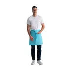 image of Chef Works F28-TUR-0 - Turquoise Waist Apron, 19"L x 27.5"W, Poly/Cotton, Unisex - 1/Case