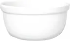 image of International Tableware 414-EW 16oz. European White Porcelain Bowl, 5" Round, General Use - 1 Dozen