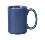 image of International Tableware 81015-06 - 13 oz Ceramic Mug, Blue Cancun™, 3.25" Dia x 4.38" H - 1 Dozen