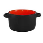 image of International Tableware 83567-2904/05MF-05C Bowl, 11oz, 5" dia, Black Matte, Oven Safe - 1 Dozen