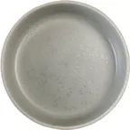 image of International Tableware AL-15-PS 10oz Bowl, 5-1/2" Dia., 1-1/2" H, Palladium Silver Glaze - 1 Dozen