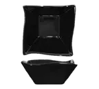 image of International Tableware AS-11-B 11oz Square Vitrified China Bowl, 4.75" Square, Black – 1 Dozen