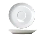 image of International Tableware BL-2 - 6-1/8" Porcelain Saucer, White, Microwave & Dishwasher Safe - 1 Dozen