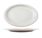 image of International Tableware BR-14 - Oval China Platter 13" x 10" Porcelain, Dishwasher Safe - 1 Dozen