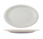 image of International Tableware BR-51 China Platter 15½" x 11¾" Porcelain Narrow-Rim Dishwasher Safe - 1 Dozen