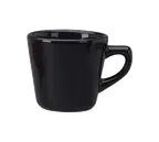 image of International Tableware CA-1-B - Tall 7 oz Black Ceramic Cup 3¼" Dia x 3" H, Microwave Safe - 1 Dozen