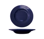 image of International Tableware CA-120-CB - 12" Round Blue Ceramic Pasta Bowl, 18 Oz Microwave Safe - 1 Dozen