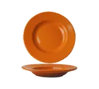 image of International Tableware CA-120-O - 18 oz Orange Ceramic Pasta Bowl, 12", Microwave Safe - 1 Dozen