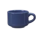 image of International Tableware CA-23-LB China Cups, 7oz, 3-1/4" dia. x 2-1/2" H, Light Blue, Ceramic, 1 Dozen
