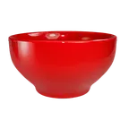 image of International Tableware CA-43-CR - 16 oz Red Ceramic Bowl 5" Dia x 2.5" H, Microwave Safe - 1 Dozen