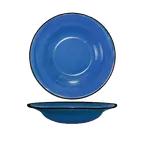image of International Tableware CF-3 10oz Ocean Blue Bowl, 8-7/8" Dia. 1-5/8" H, Ceramic, Safe - 1 Dozen