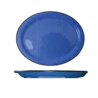 image of International Tableware CFN-13 Platter, 11½" x 9¼", Rolled Edge, Blue, Dishwasher Safe - 1 Dozen